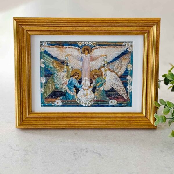 Angels Garlanding The Infant Jesus - Print